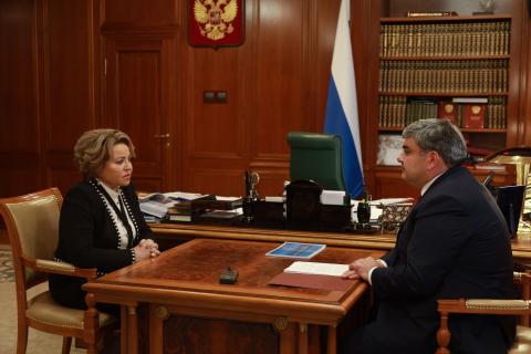 Казбек Коков и Валентина Матвиенко обсудили организацию проведения Дней Кабардино-Балкарии в Совете Федерации